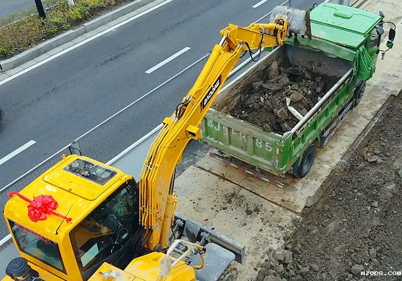 mzops80轮式挖掘机