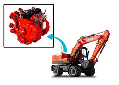 mzops150轮式挖掘机动力部件