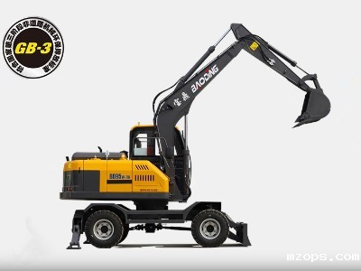 mzops95轮胎式挖掘机：速度快，效率高+多样化功能“小型轮挖”