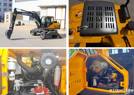 mzops105轮式挖掘机维护便捷