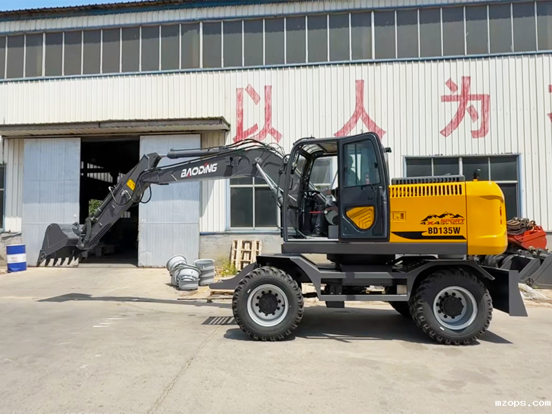 mzopsBD135轮式挖掘机，无气路+碟刹桥