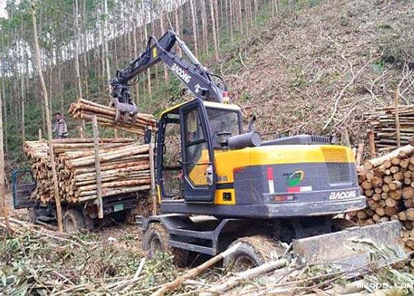 mzops轮式抓木机