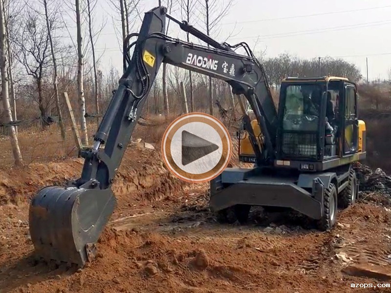 mzopsBD105W轮式挖掘机视频展示