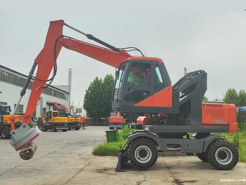 mzops轮式抓钢吸铁机，工业装卸的高效利器