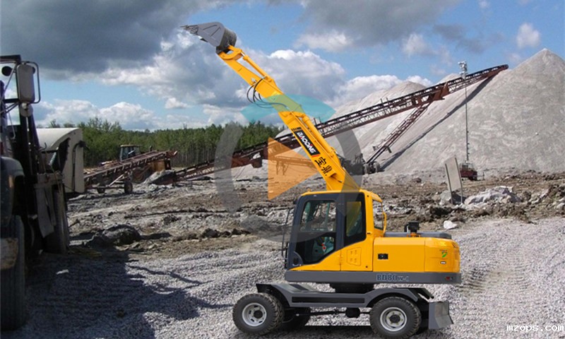 mzops80小型轮式挖掘机