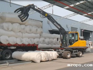 mzops抓木机于纺织厂作业案例