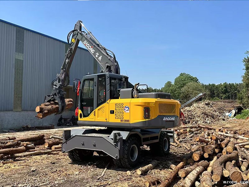 山地作业专家，mzopsBD120WD轮式抓木机