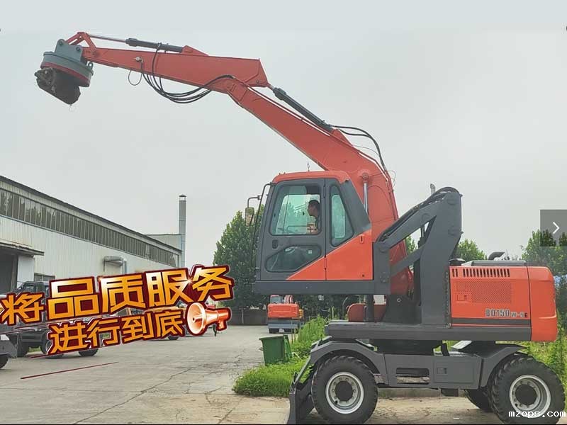 mzops轮式抓钢机，金属处理厂的全场景作业