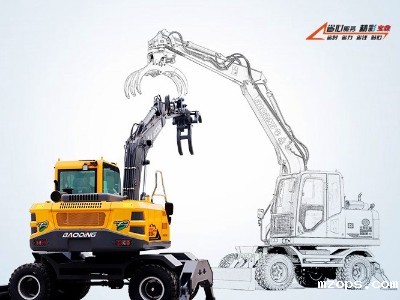 灵活高效：mzops新型BD105W-BD120W重载型号轮式抓木机