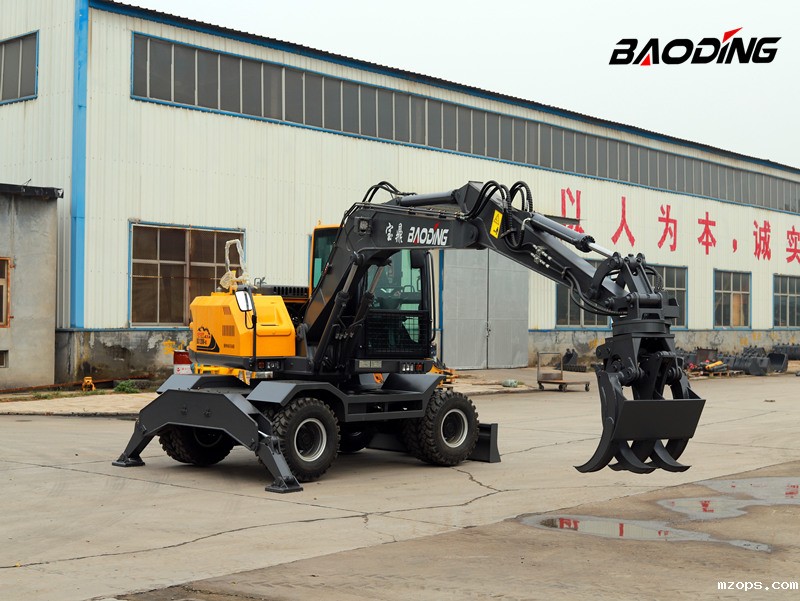 全新外观更飒 抓重1300kg mzops热销型号BD120W-9S轮式抓木机图解