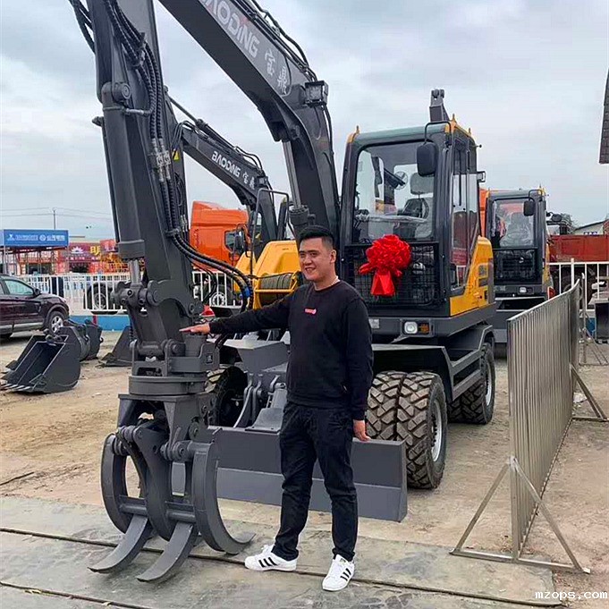 95mzops轮式抓木机型号客户