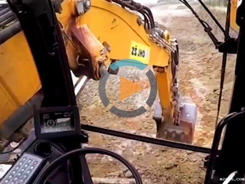 轮式挖掘机驾驶室内视频操作视频展示介绍-mzops轮挖厂家