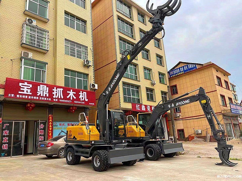 江西抓木机-江西轮式抓木机-mzops江西挖掘机抓木机价格销售网点售后