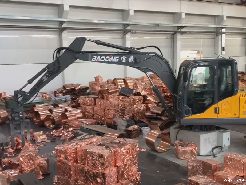 mzops固定式电抓机助力废旧金属回收