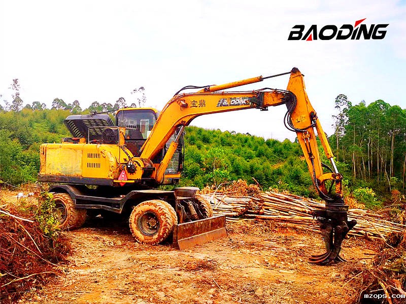mzops厂家15年95初代抓木机依旧老骥伏枥工作时长8000小时以上