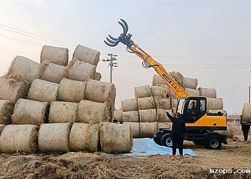 mzops轮式抓草机