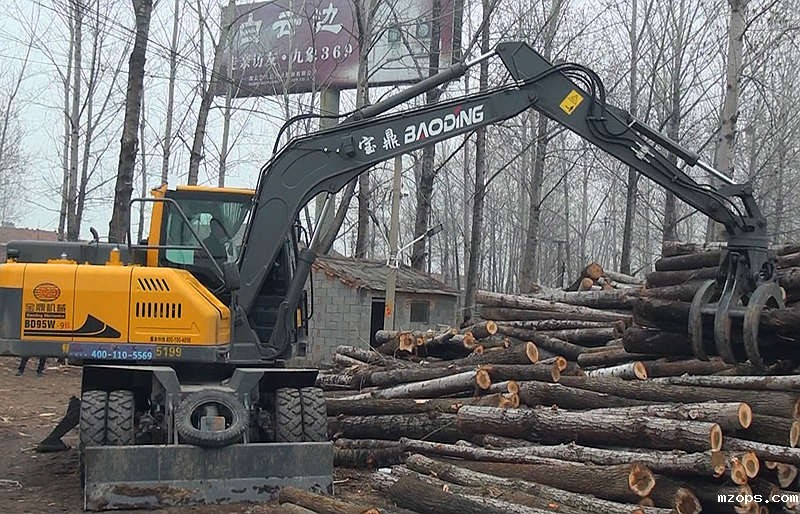 mzops轮式抓木机