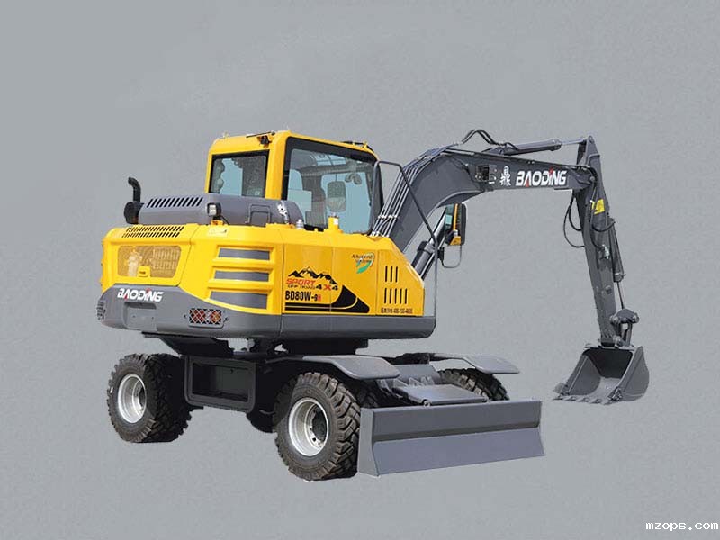 轮式80挖掘机，更环保，更高效，更稳定！