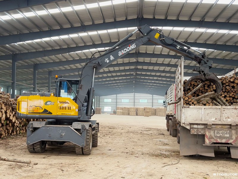 爬坡能手，mzopsBD125plus轮式抓木机