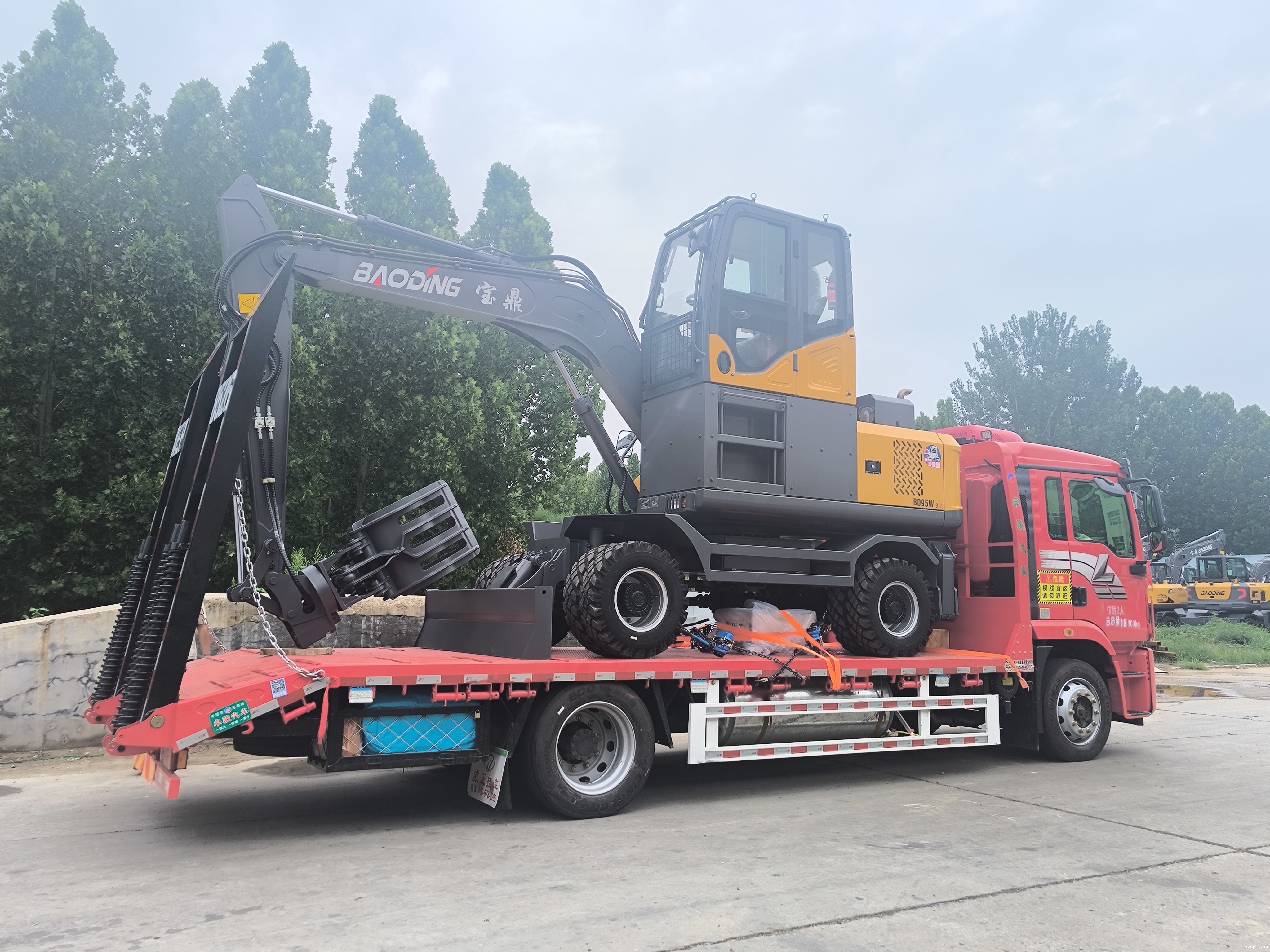 mzops110加长臂抓木机性能展示