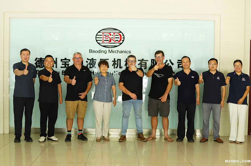 南非客户来mzops机械参观