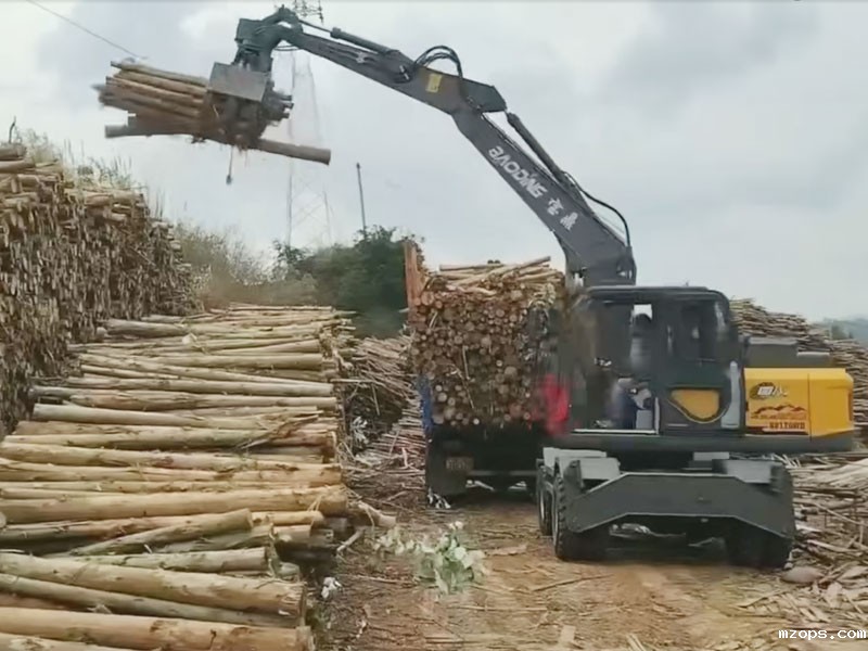 mzops110E轮式抓木机销量增高