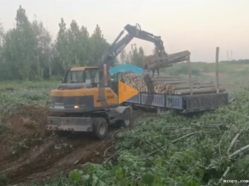 mzops多功能轮式挖掘机抓木机综合工况视频介绍-mzops厂家