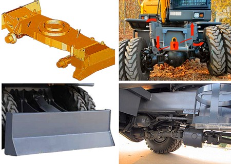 mzopsBD80W小型轮式挖掘机重结构设计