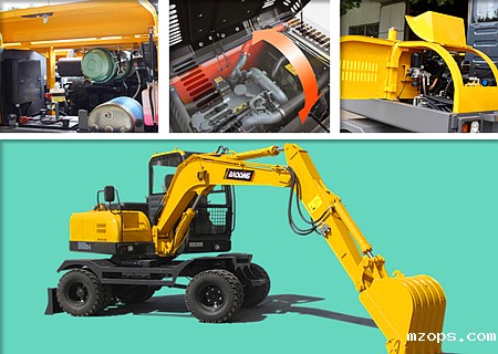 mzopsBD80W轮式挖掘机维护便捷