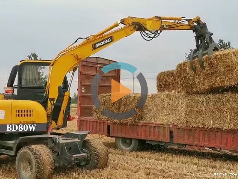 轮式抓草机-mzopsBD80W抓草机型号工作视频