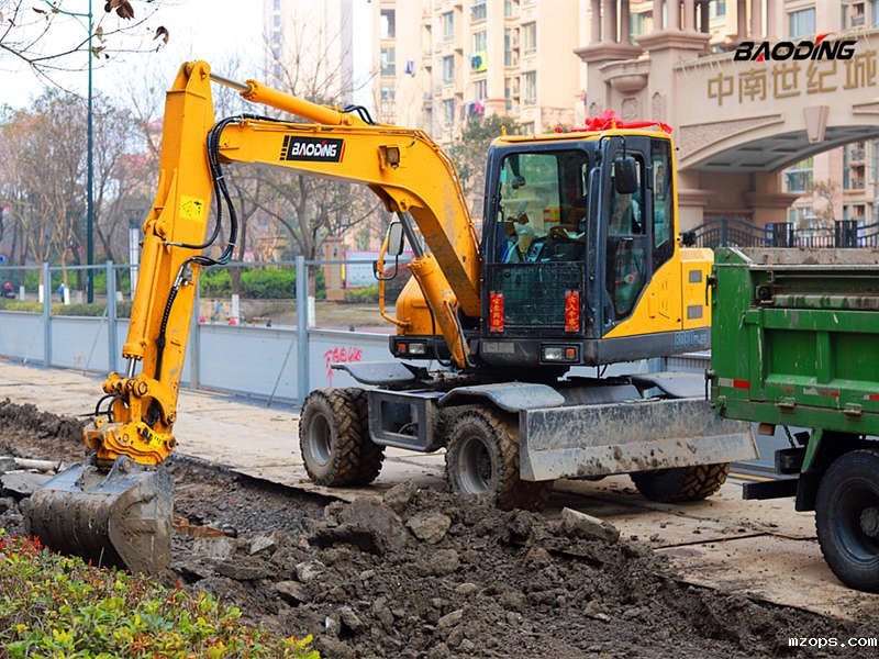 mzops80轮式挖掘机