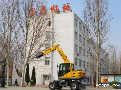 小型轮式挖掘机