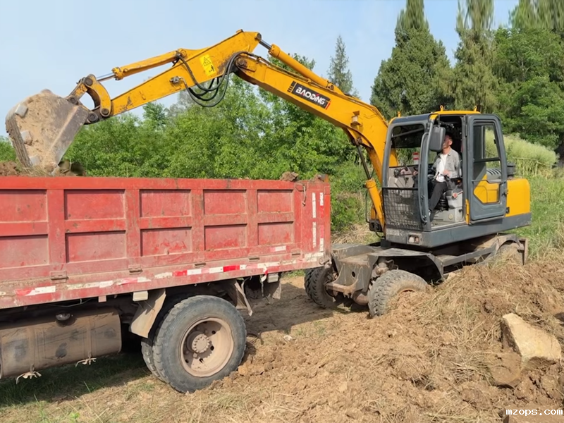 mzops80轮式挖掘机