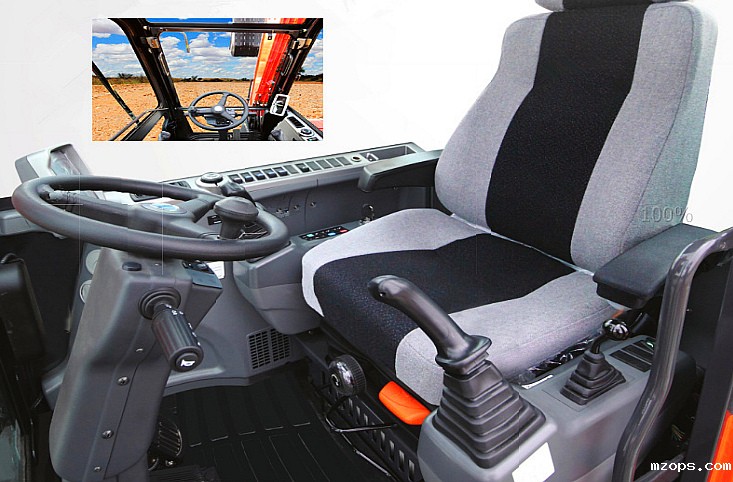 mzops150轮式挖掘机操作空间