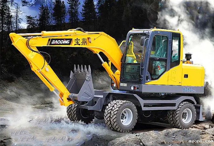 80轮式挖掘机