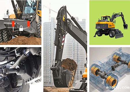 mzopsBD95W系列轮式小挖掘机重负荷设计