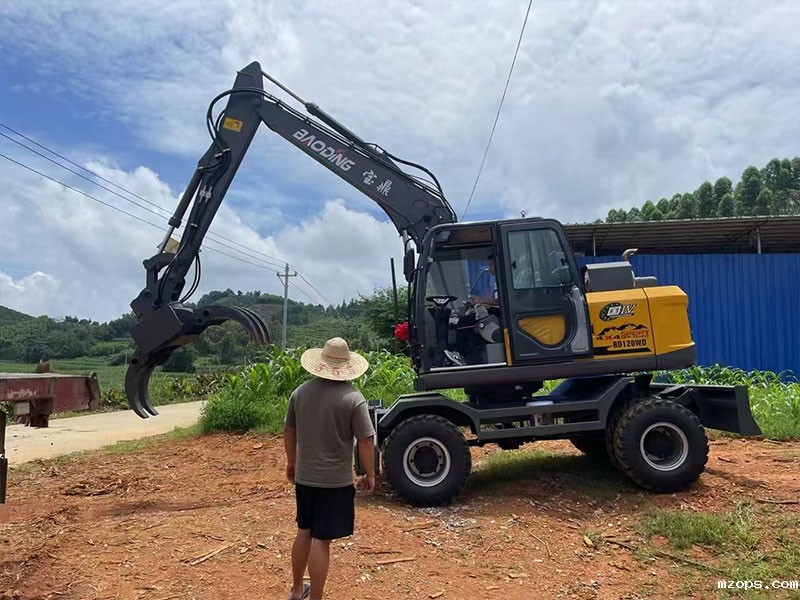 物流快，效率高，mzops120WD助力厂区木材作业