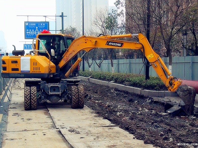 mzops80轮式挖掘机
