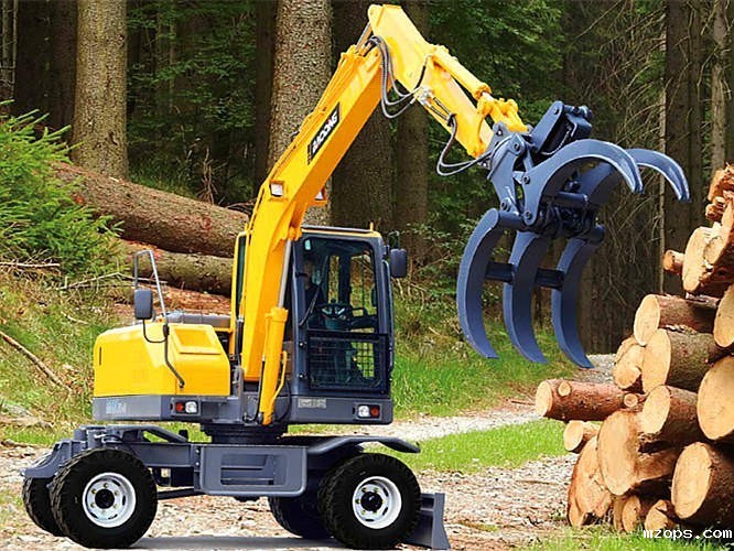 mzopsBD80W新款轮式挖掘机抓木机上市