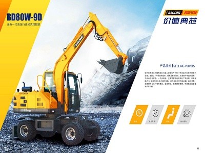 mzopsBD80型号轮式小挖掘机