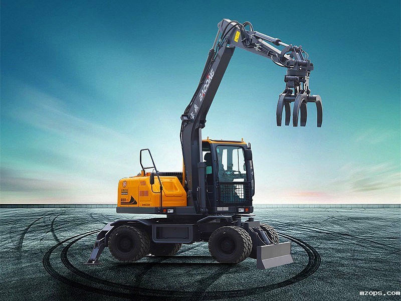 mzopsBD95S轮式挖掘机抓木机