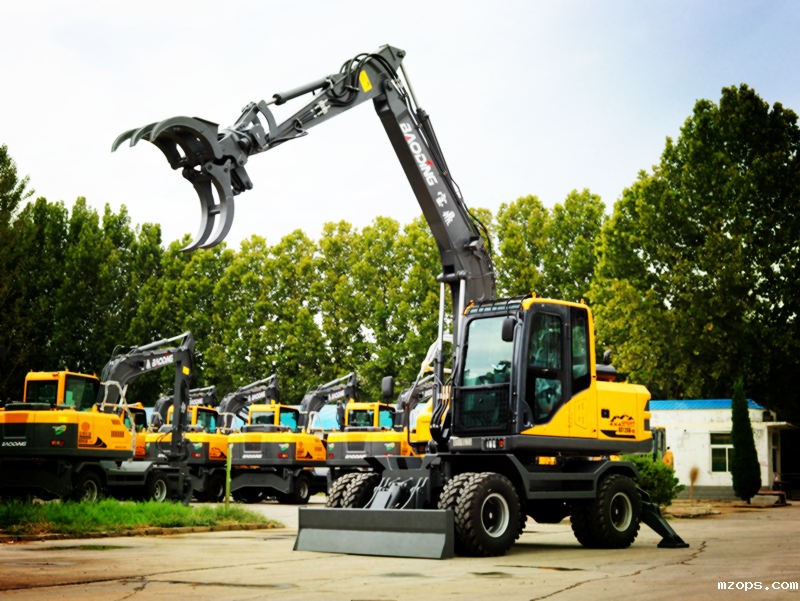 多连杆前铲+双支腿+标准5.6米卸高-mzopsBD120W-9S抓木机