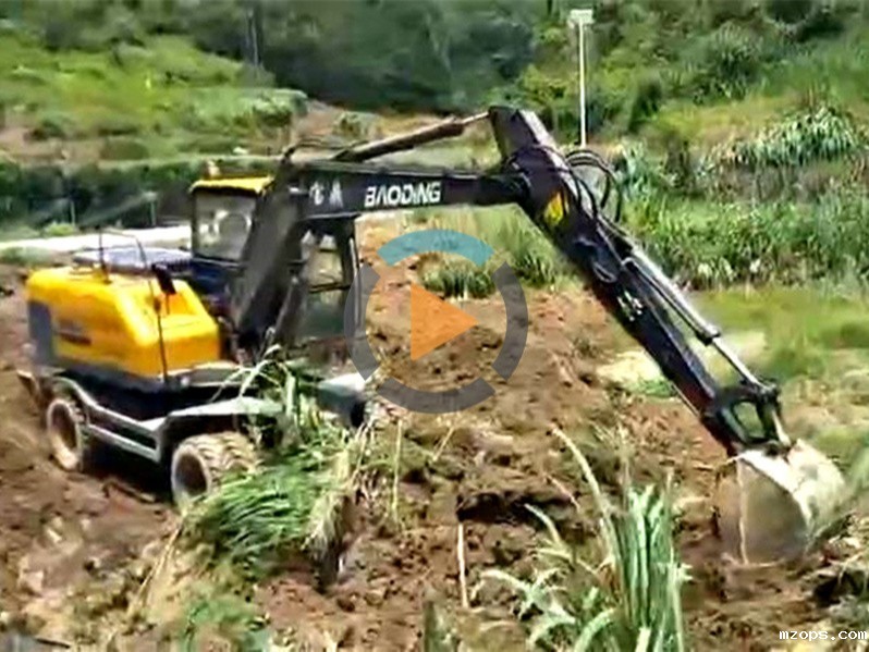 BD95W轮式挖掘机视频-轮挖视频-mzops轮挖厂家视频