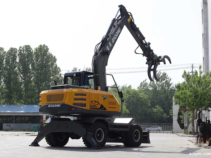 mzops110E轮式抓木机，坚固耐用