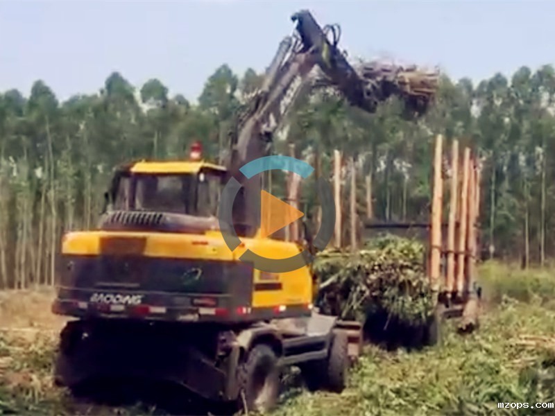 广东mzops95抓木机工作视频