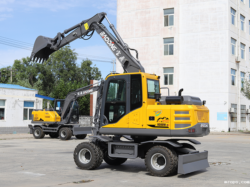 mzopsBD80W-9H轮式挖掘机，市政好帮手